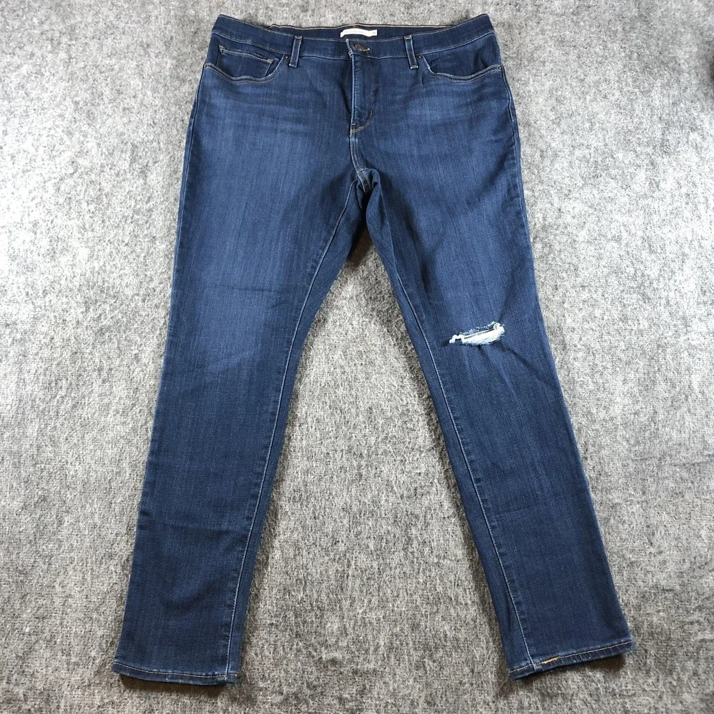 Levis 311 Shaping Skinny Jeans Womens 34 Medium Wash Stretch Denim